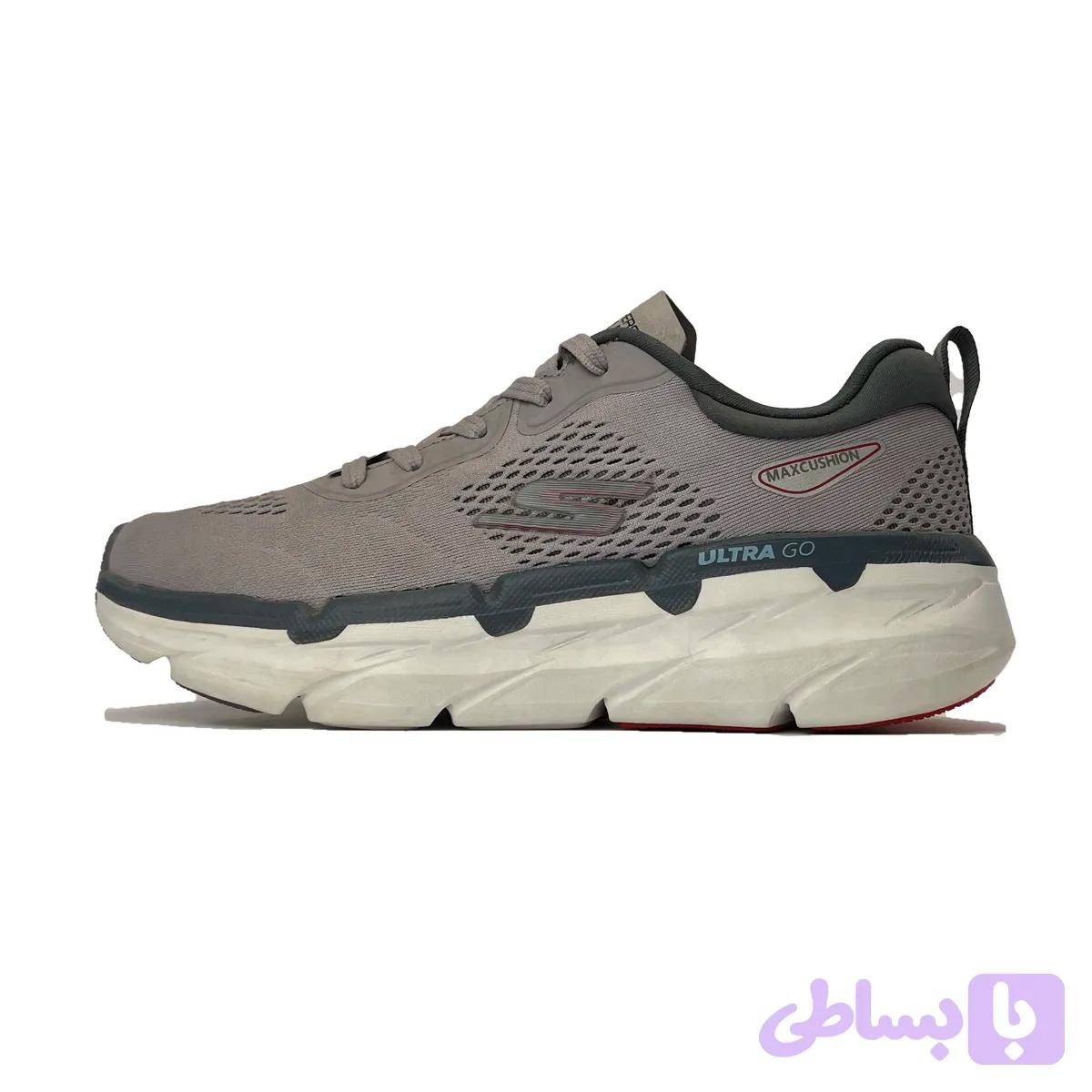 کفش پیاده روی اسکیچرز مدل Max cushion کیفیت مستر طوسی کد A125