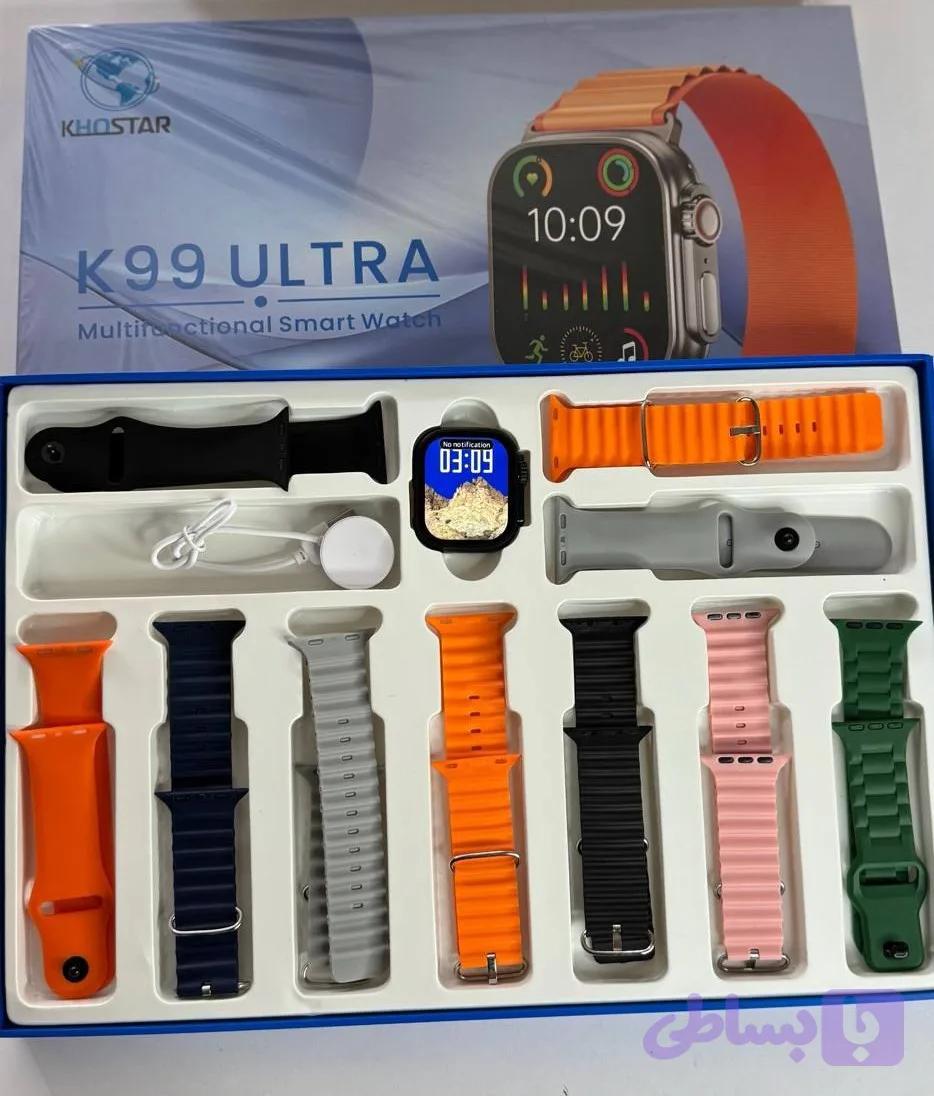 ساعت هوشمند ویسمی مدل K99 Ultra با ۱۰ مدل بند — تصویر 1