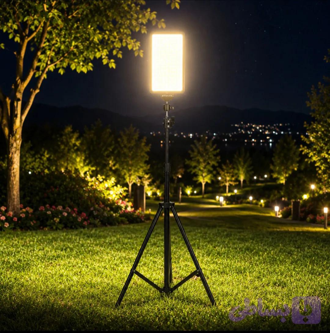 چراغ LED و پروژکتور کمپینگ بیرونی CAICAL CC2115 مدل 100W با سه پایه دو متری و کابل ۴ متری