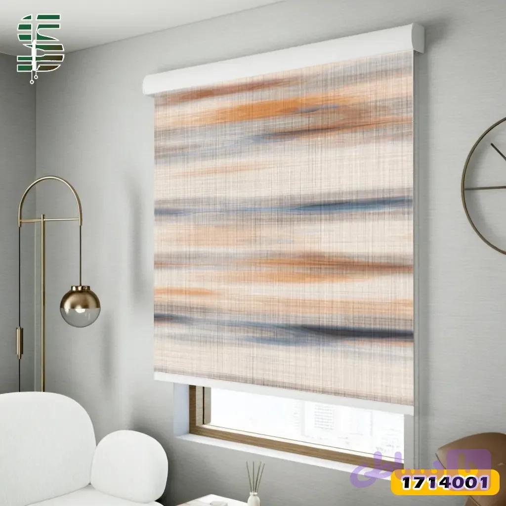 پرده شید طرح دار 1714001 مدل باتیک — تصویر 1