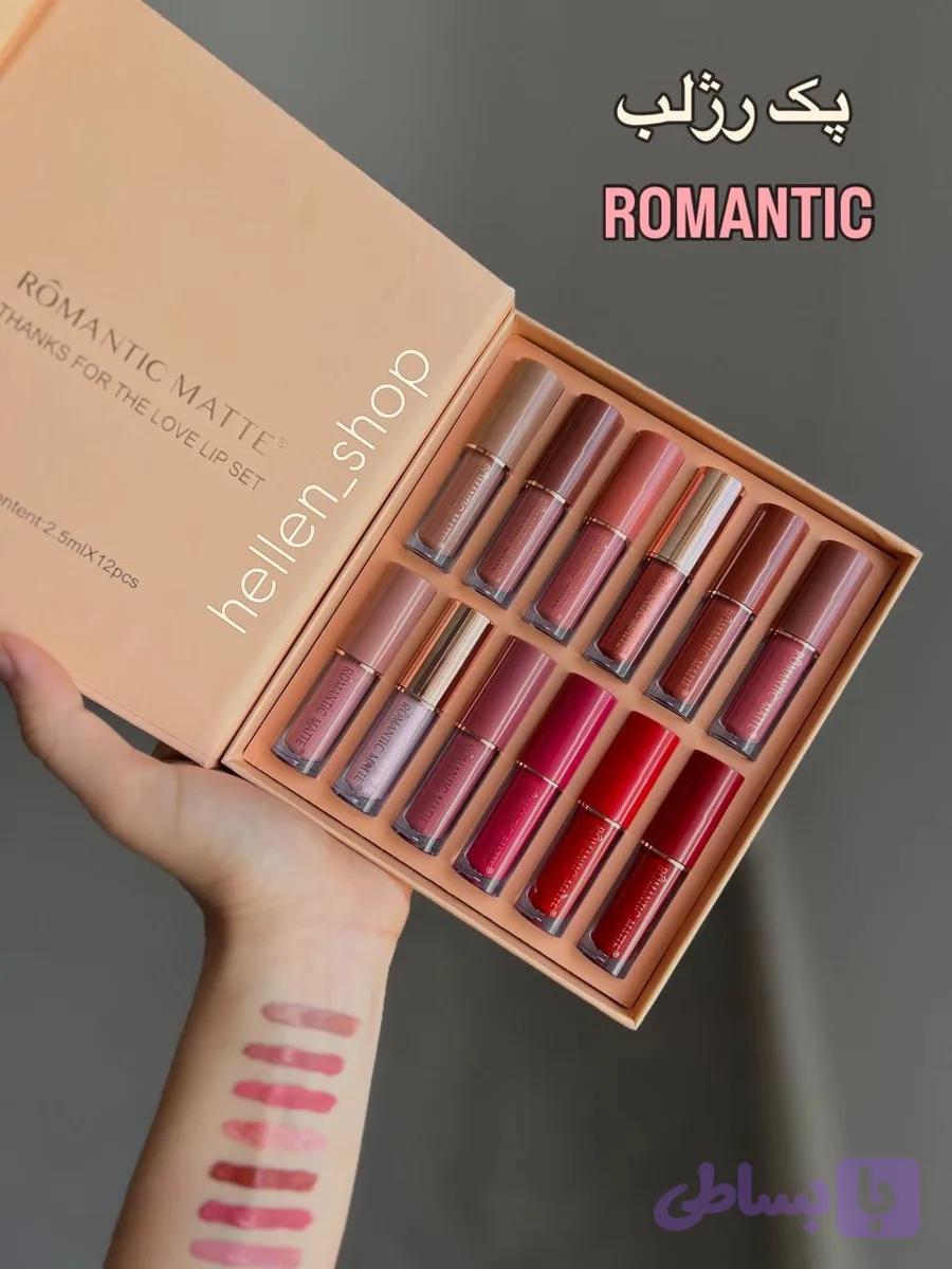 پک رژلب ۱۲ تایی ROMANTIC MATTE — تصویر 1
