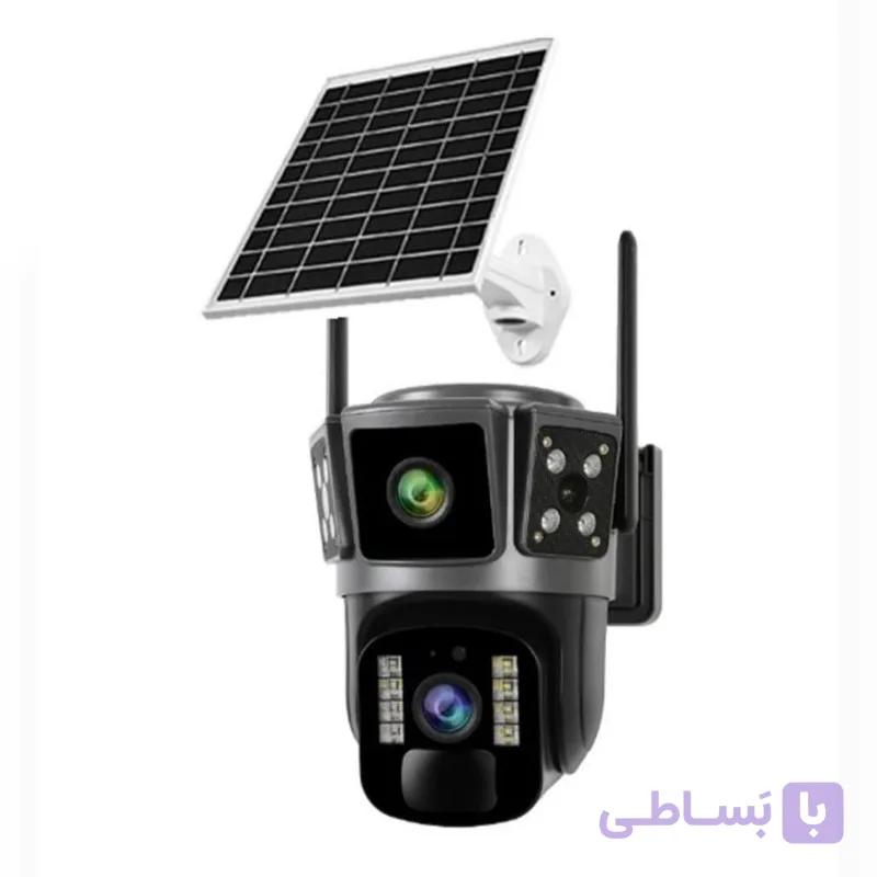 دوربین امنیتی خورشیدی اوکم مدل Pro دو لنز سه تصویر سیم کارتی — تصویر 1