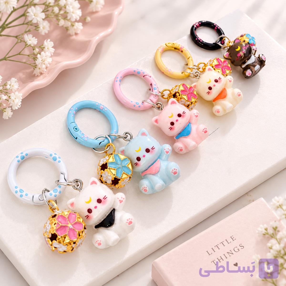 آویز جاکلیدی گربه — تصویر 1
