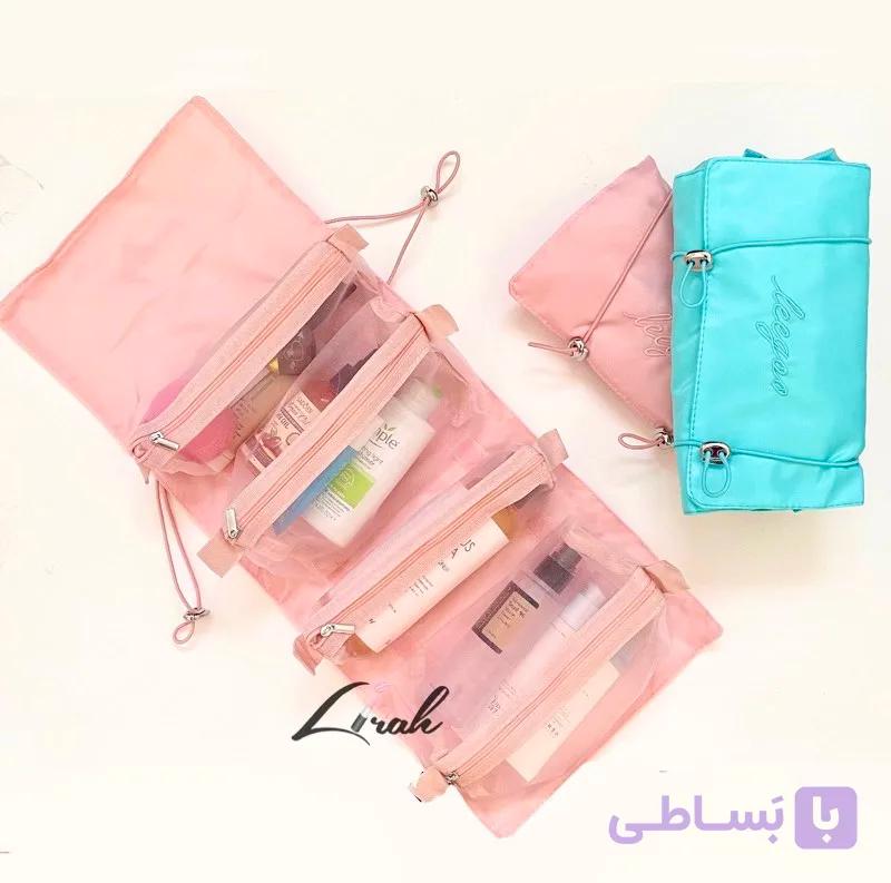 کیف لوازم آرایشی مسافرتی تاشو leegoo — تصویر 1