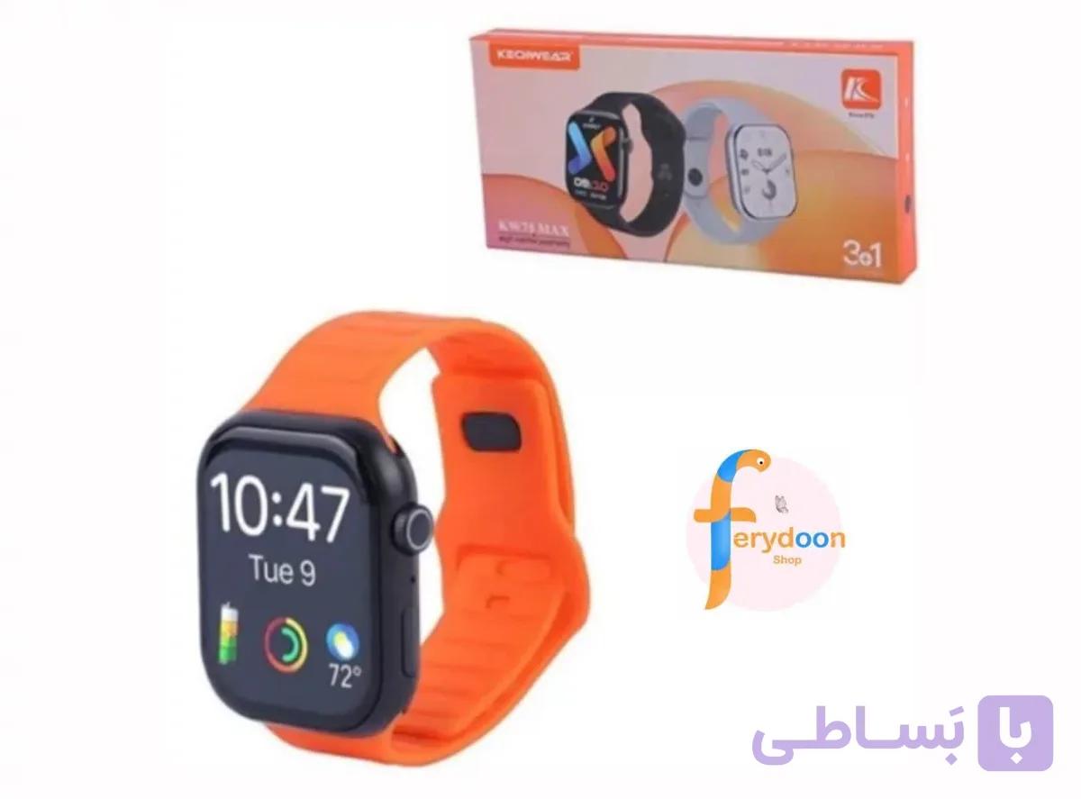 ساعت هوشمند KEQIWEAR مدل KW75 Max؛ پکیج کامل ۳+۱ — تصویر 1