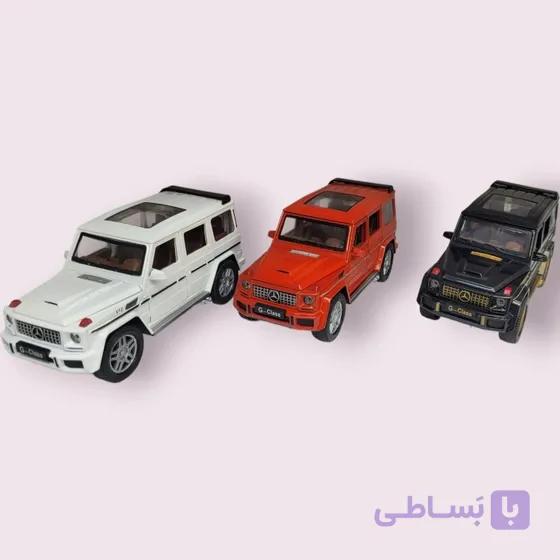ماشین اسباب بازی بنز جی کلس رنگ سفید