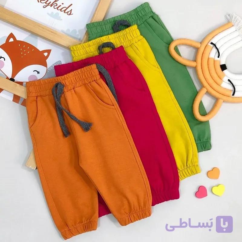 شلوار اسلش پسرانه دخترانه نوزادی جنس دورس درجه 1