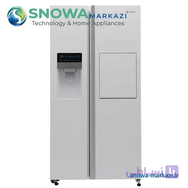یخچال و فریزر سايد بای سايد اسنوا سری آدینا (هایپر) 27 فوت مدل S2Di-S110-W — تصویر 1