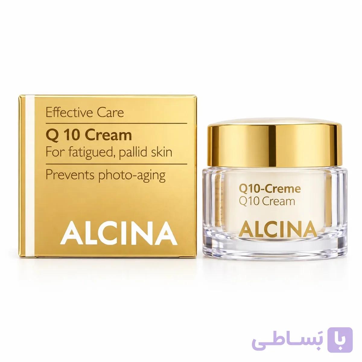 کرم ضد چروک آلسینا مدل کیو 10 حجم 50 میلی لیتر Alcina Q10 Anti-Aging Cream 50ml
