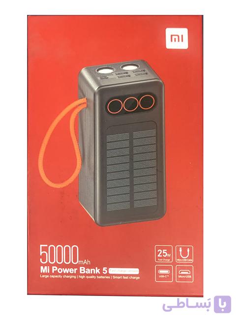 پاوربانک خورشیدی شیائومی 50000 MI Power bank 5 — تصویر 1