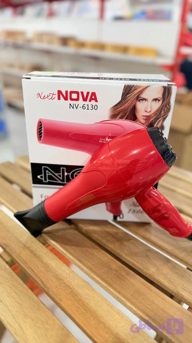 سشوار نوا مدل NV6130 با قدرت 1800 وات و باد سرد
