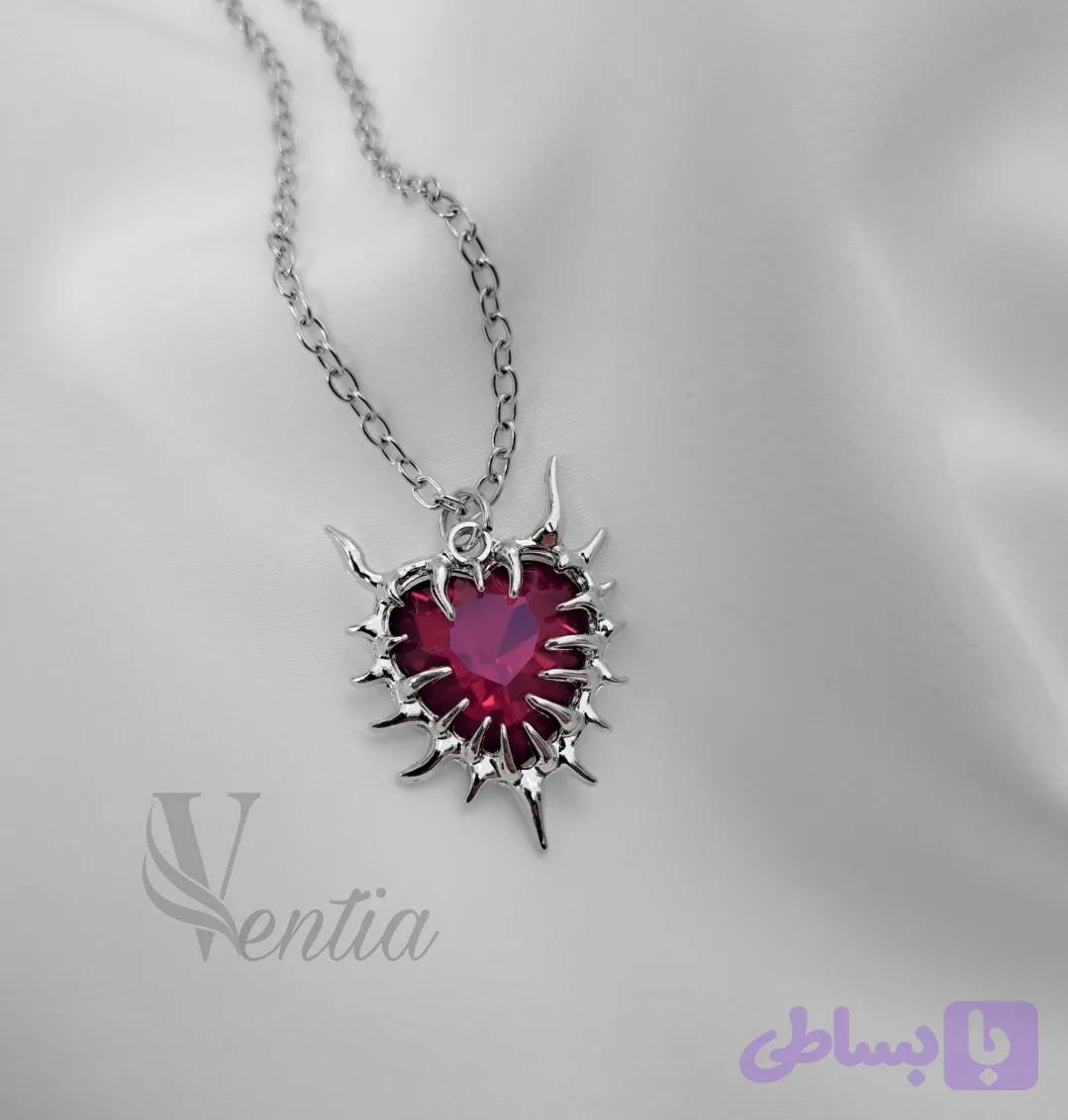 گردنبند قلب ترون ❤️ — تصویر 1