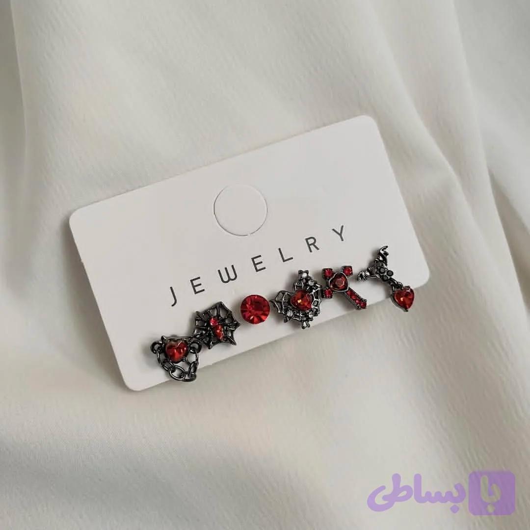 پک گوشواره قرمز - ونتیا استایل