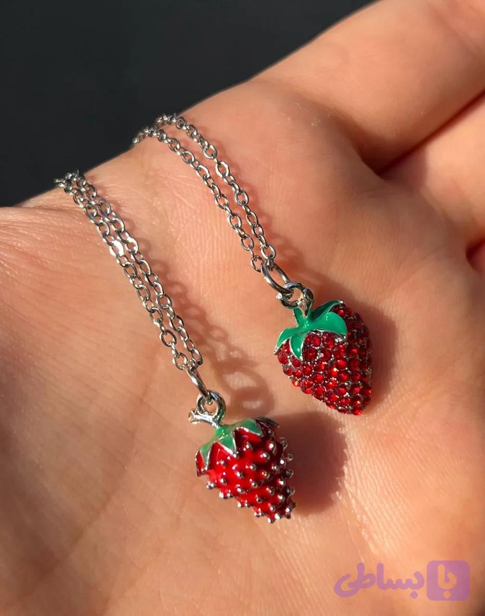گردنبند توت فرنگی 🍓 — تصویر 1