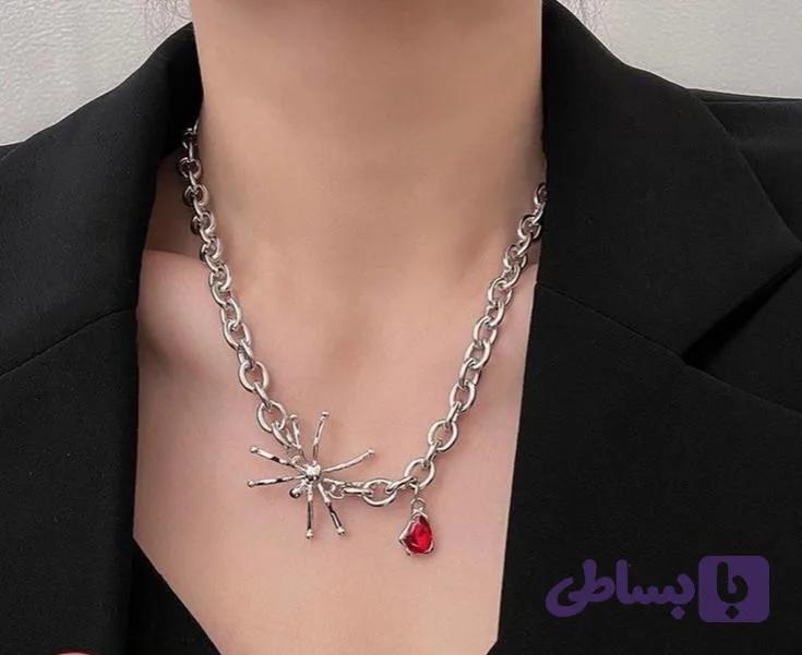گردنبند پینترستی عنکبوت