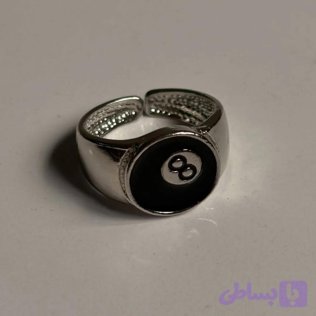 انگشتر ایت بال - 8ball ring — تصویر 1