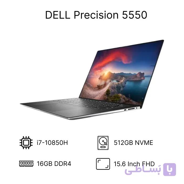 لپ تاپ استوک Dell Precision 5550 i7-10850H با رم 16 و حافظه 512 گرافیک 4GB T1000 سفارش ژاپن — تصویر 1