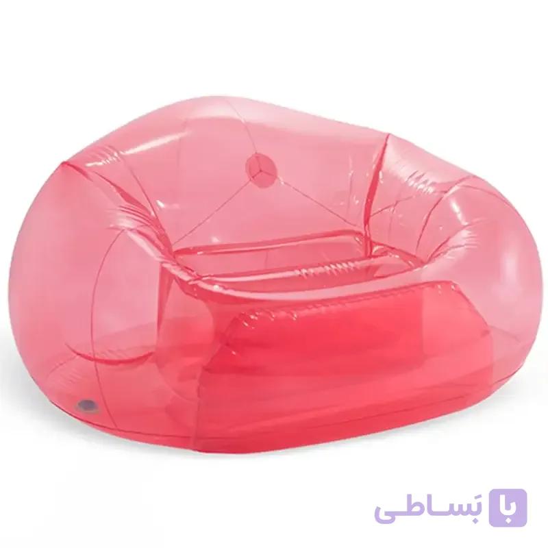 و قیمت مبل بادی صورتی شفاف اینتکس کد 66501 - اورجینال