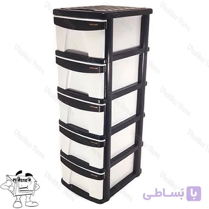 دراور پلاستیکی چرخدار پنج کشو بزرگ مدل X05 — تصویر 1