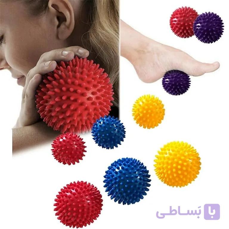 توپ ماساژ خاردار سخت بزرگ کد MSJ90 — تصویر 1