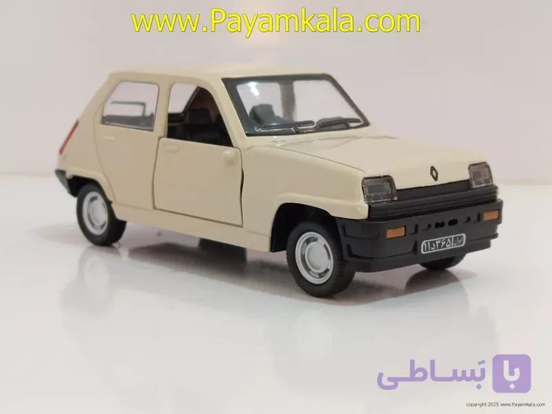 ماشین فلزی رنو 5 ایرانی (1566) کرم — تصویر 1