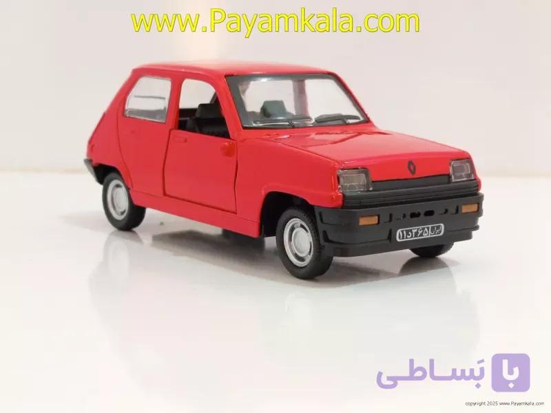 ماشین فلزی رنو 5 ایرانی (1566) قرمز — تصویر 1