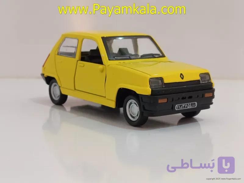 ماشین فلزی رنو 5 ایرانی (1566) زرد — تصویر 1