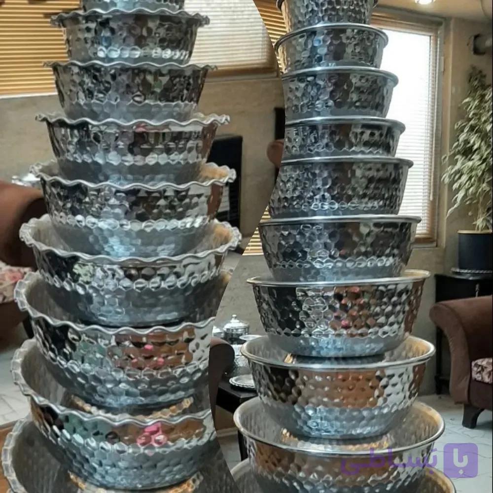 کاسه چکشی ۱۳ پارچه آلومینیومی — تصویر 1