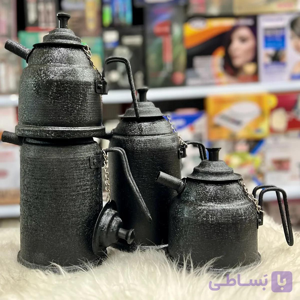 کتری و قوری سفری شامورتی ۲ لیتری و ۱ لیتری مدل گداجوش — تصویر 1