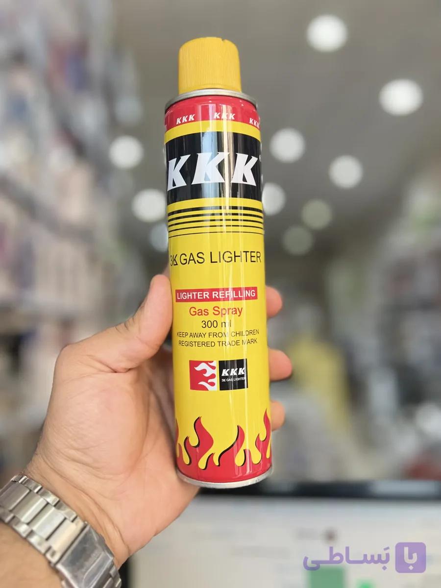 کپسول گاز فندک پرکن KKK حجم 300 میلی‌لیتر — تصویر 1