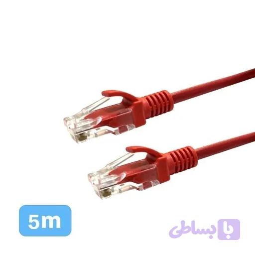 کابل شبکه 5متری DETEX مدل CAT5 — تصویر 1