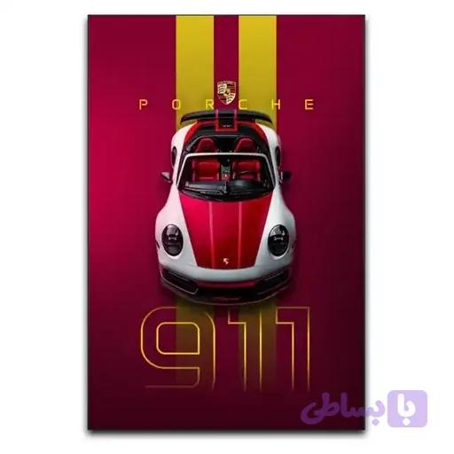 تابلو پورشه 911 GT3 نارنجی