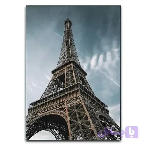 تابلو برج ایفل با اسمانی ابی