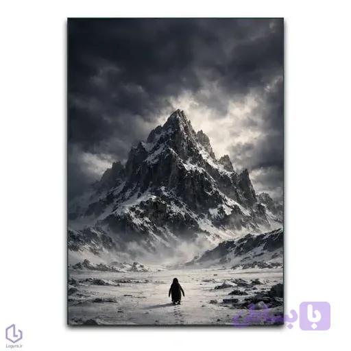 تابلو برفی کوهستانی