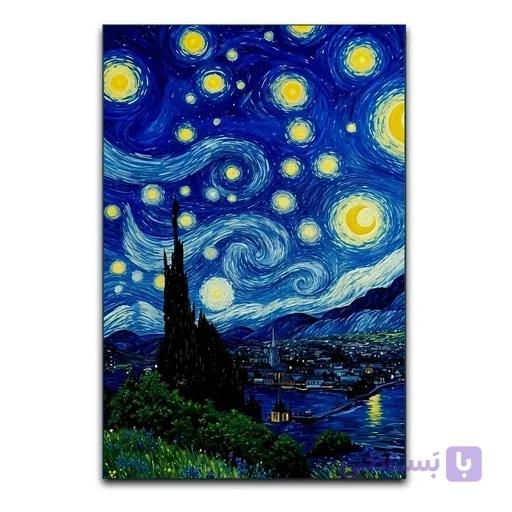 تابلو شاسی طرح نقاشی ونگوک