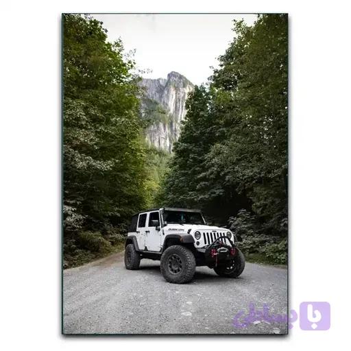تابلو ماشین جیپ Jeep سفید