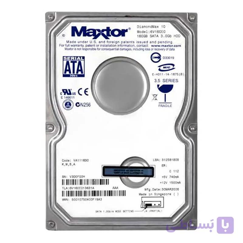 هارد دیسک اینترنال مکستور مدل 6V160E0 ظرفیت 160 گیگابایت استوک — تصویر 1
