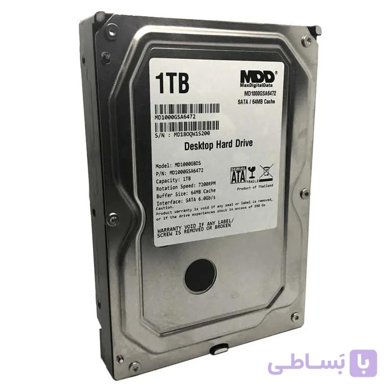 هارد دیسک اینترنال ام دی دی مدل MD1000GBDS ظرفیت 1 ترابایت استوک — تصویر 1
