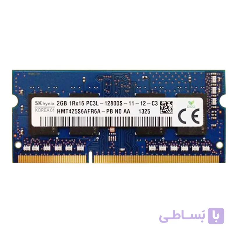 رم لپ تاپ DDR3L اسکی هاینیکس تک کاناله 1333 مگاهرتز CL9 ظرفیت 2 گیگابایت استوک