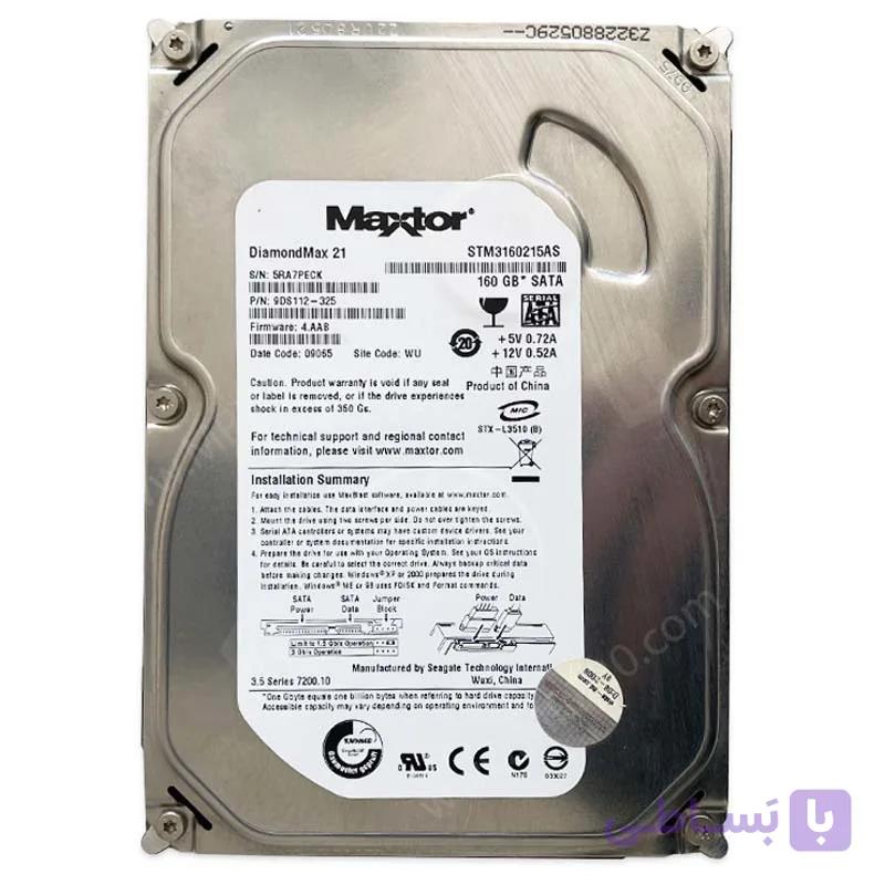 هارد دیسک اینترنال مکستور مدل STM3160215AS ظرفیت 160 گیگابایت استوک — تصویر 1