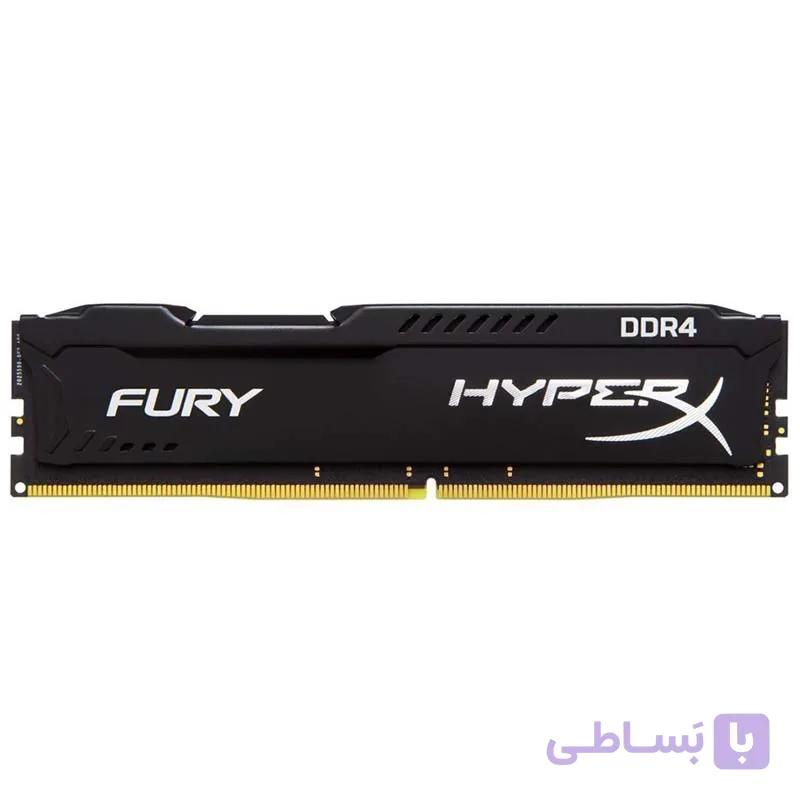رم دسکتاپ DDR4 کینگستون مدل هایپریکس ظرفیت ۴ گیگابایت تک کاناله ۲۴۰۰ مگاهرتز CL15 استوک