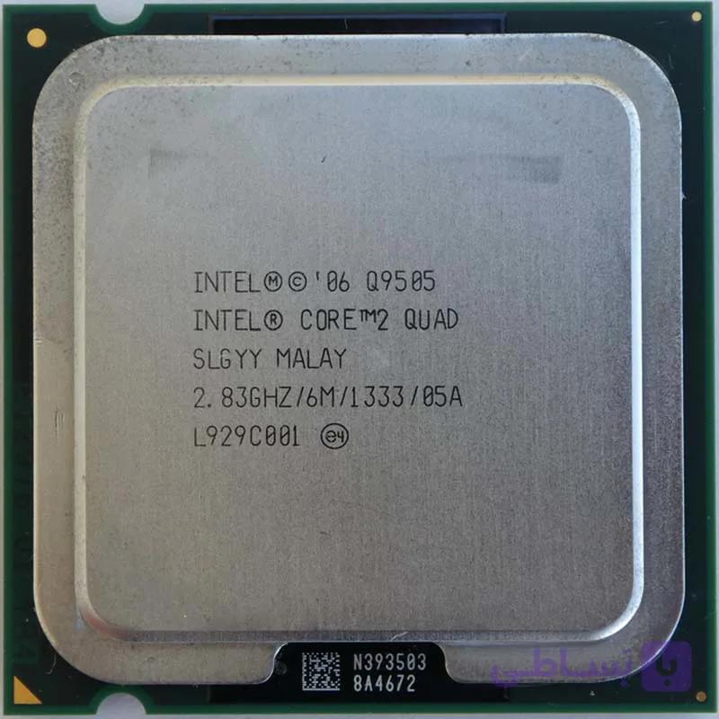 پردازنده کامپیوتر اینتل مدل Core2 Quad Q9505 کارکرده