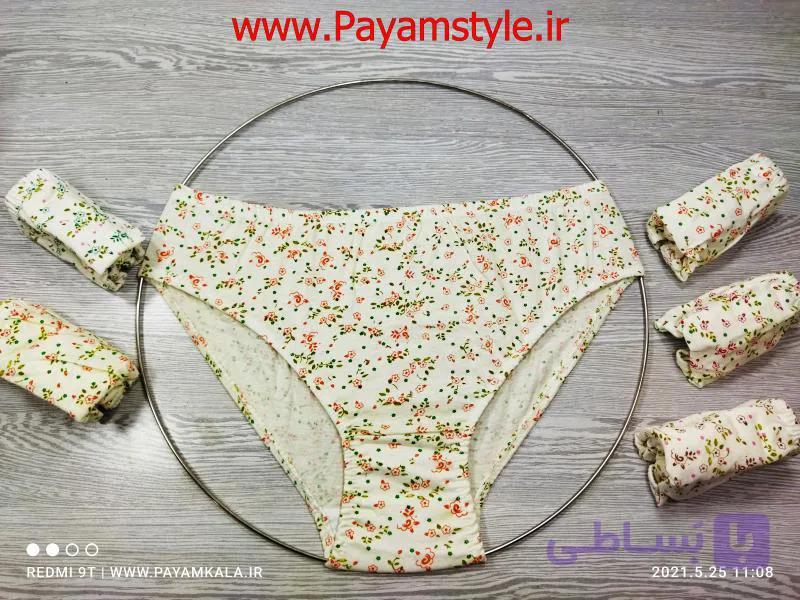 شورت زنانه ی نخی طرح گل