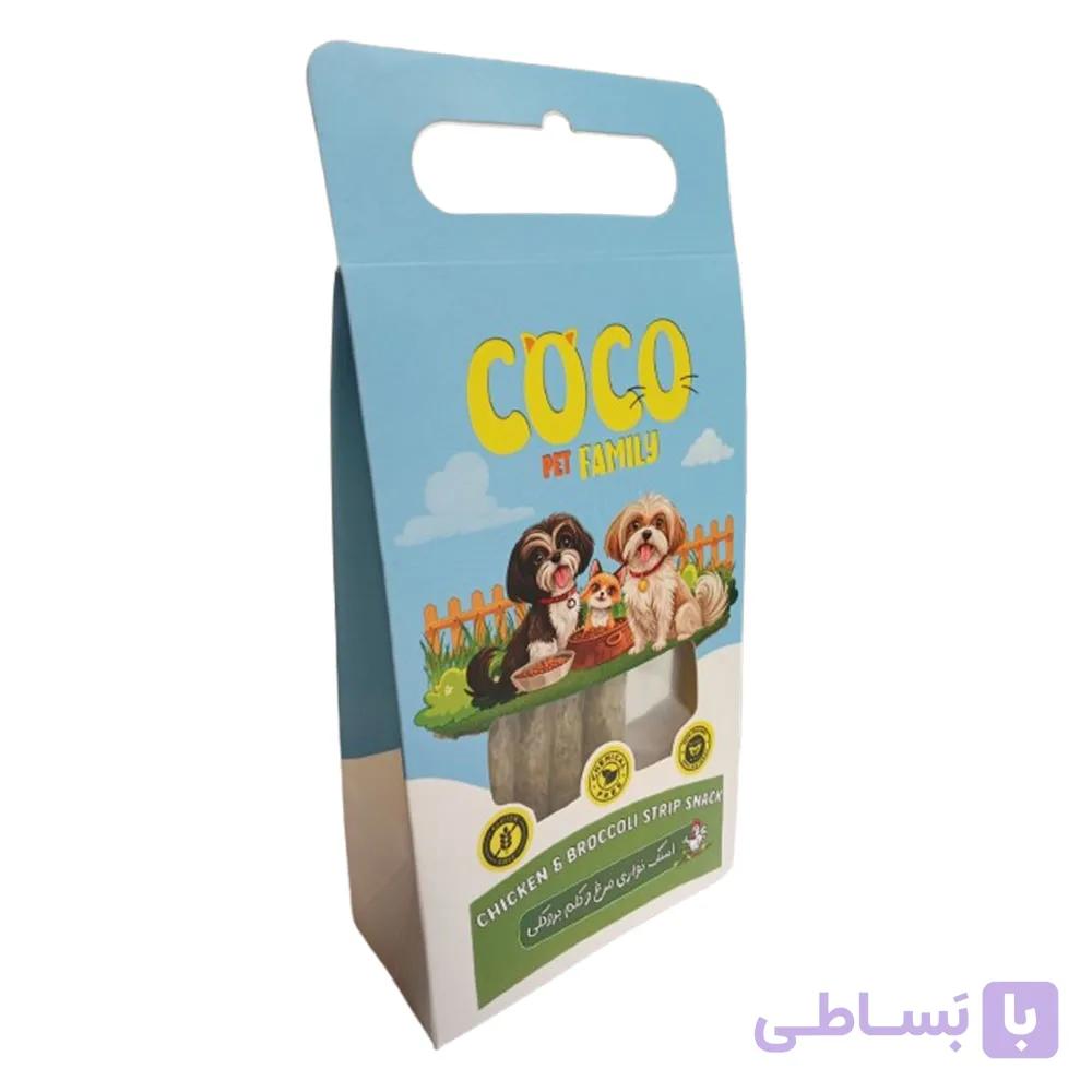 تشویقی سگ برند کوکو مدل اسنکی مدادی مرغ و جگر  “ارگانیک” وزن ۵۰ گرم — تصویر 1