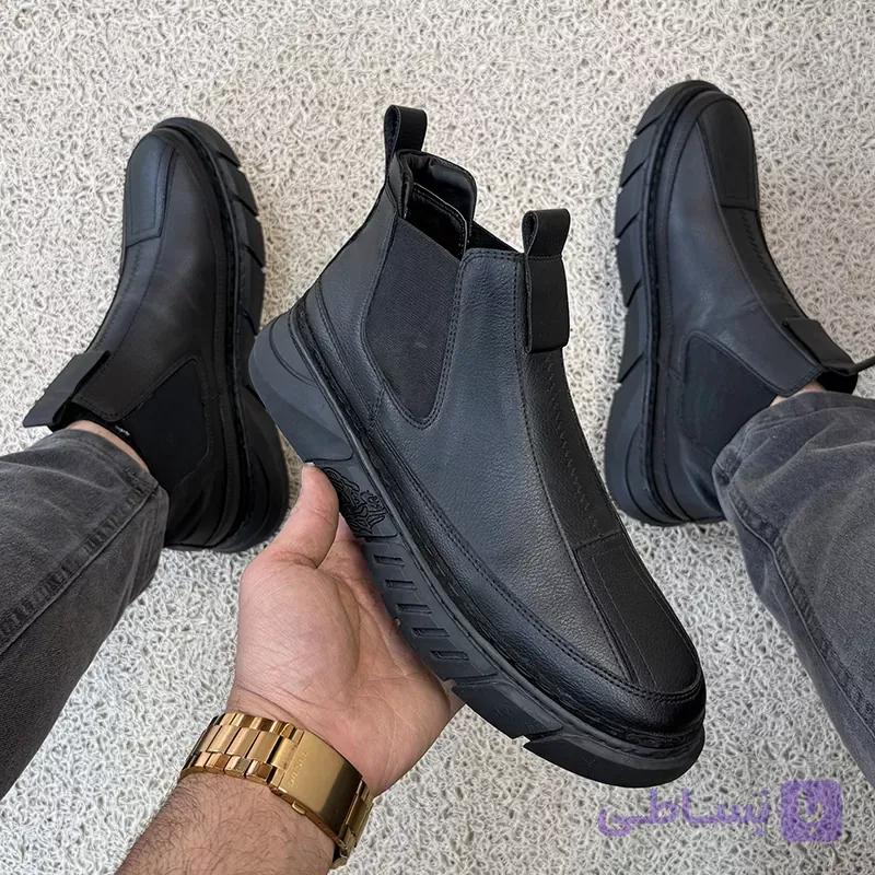 کفش نیم بوت بی بند مردانه مارک بامبو کد 1612 ارسال رایگان