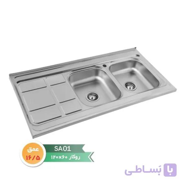 سینک نگین الماس مدل کد ۱ روکار ۱۲۰در ۶۰