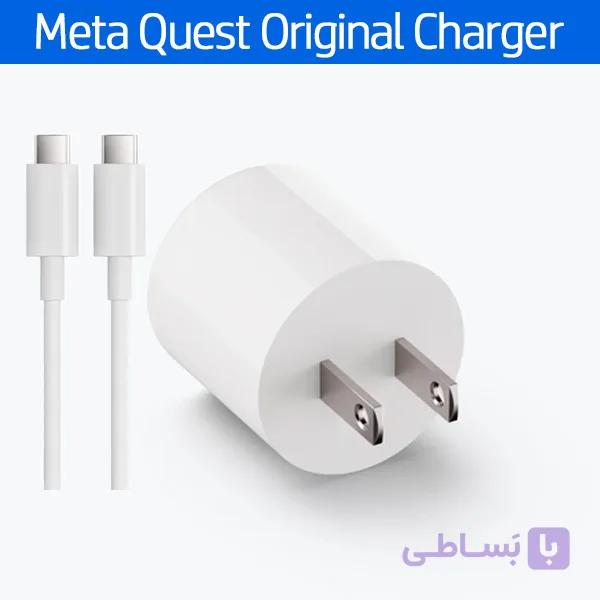 کابل و آدابتور شارژر اصلی متا کوئست 3 و 3S — تصویر 1