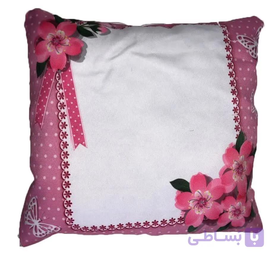 کوسن طرح‌دار خام سابلیمیشن مدل گل — تصویر 1