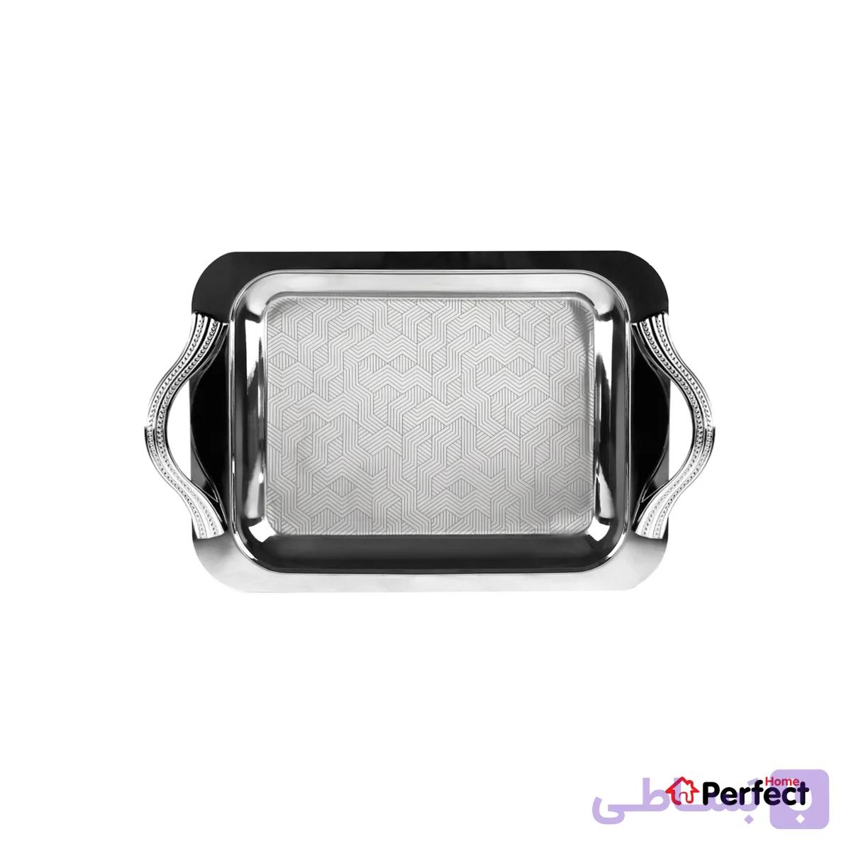 سینی استیل سوپر پولیش مستطیل کوچک Perfect home مدل 8213 ضخامت 0.8 mm — تصویر 1