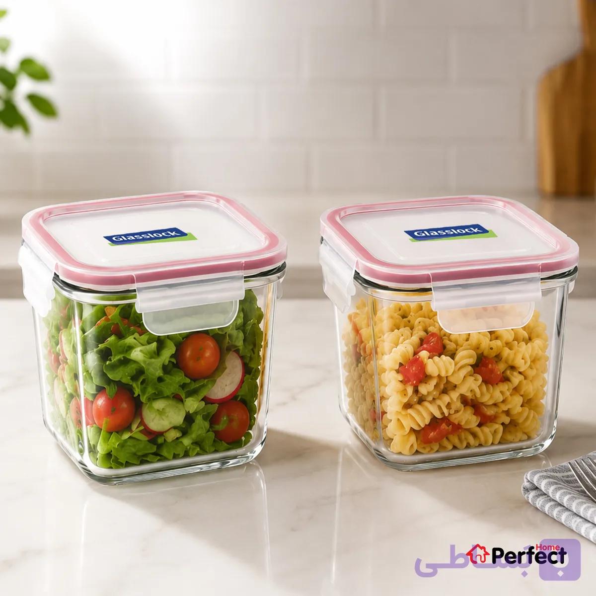 ظرف نگهدارنده غذا گلس‌لاک Glasslock مدل GL81 ست 2 عددی — تصویر 1